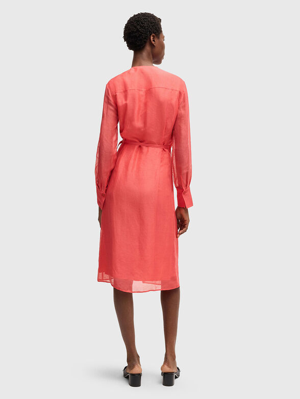 DOSALA midi dress in linen blend - 2