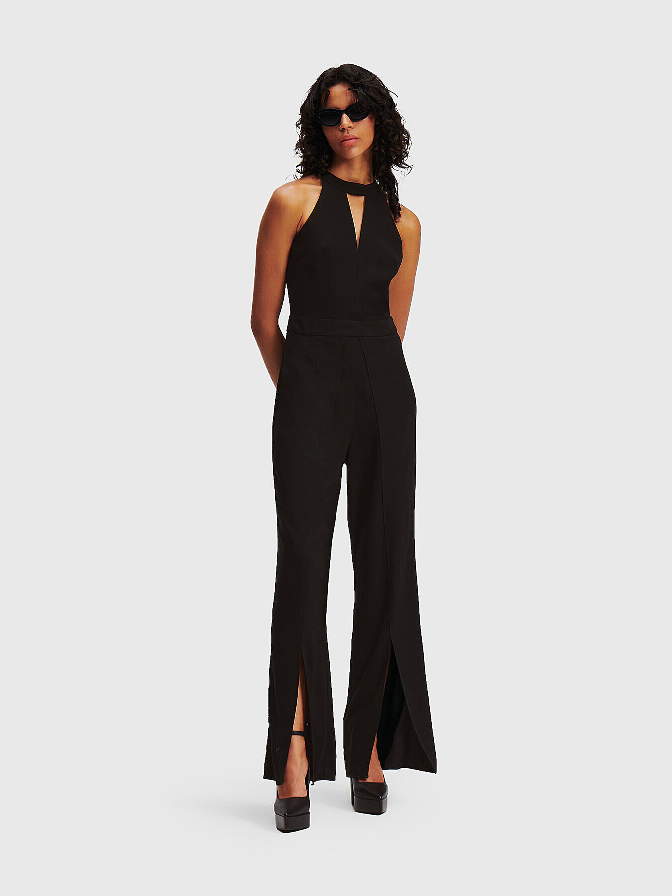Karl lagerfeld deals black jumpsuit