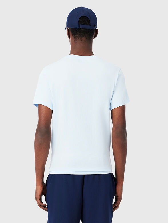 White T-shirt with contrasting logo print - 3