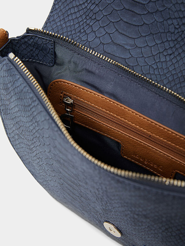 Crossbody bag BREMEN in blue color - 4