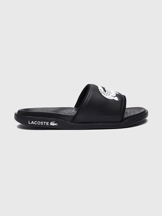CROCO DUALISTE black beach slippers - 1