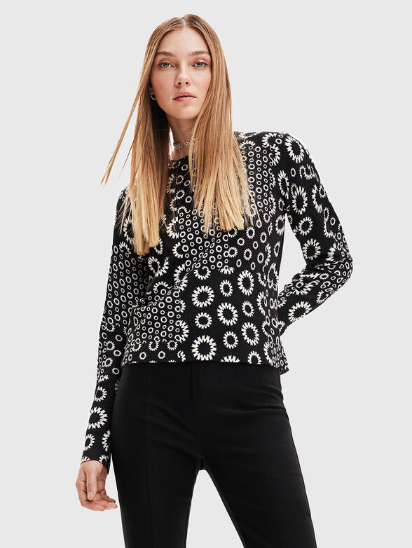 LUKA sweater with geometric patchwork - 1