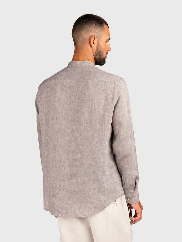 Linen shirt in beige - 2