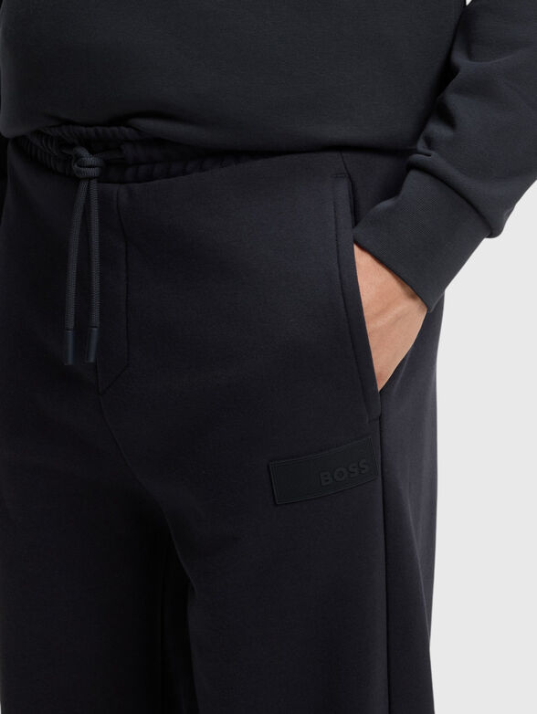 Cotton-blend sweatpants - 3