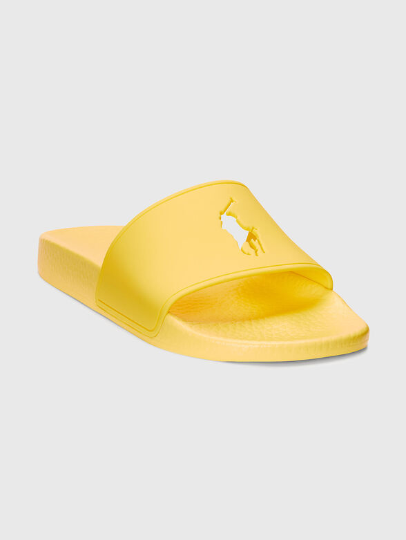 Beach shoes in yellow with logo detail - 1