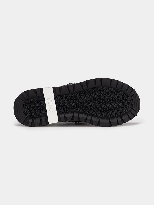 MAXI WONDER sandals with golden logo accent - 5
