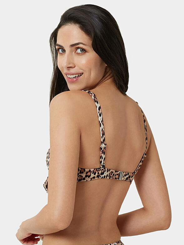 ESSENTIALS leopard print bikini bra - 2