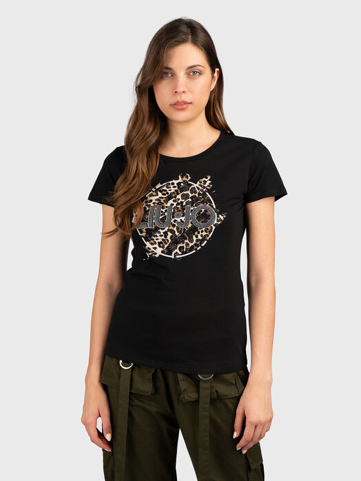 T-shirt with animal print