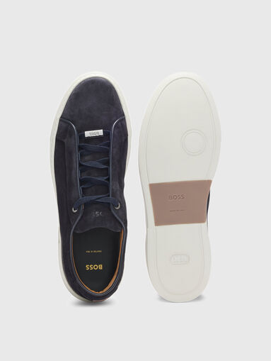 Suede shoes with logo - 5