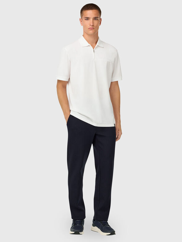 White zip polo shirt - 2