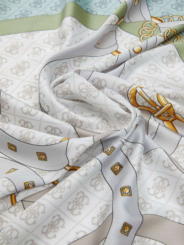 Square scarf with print - 2