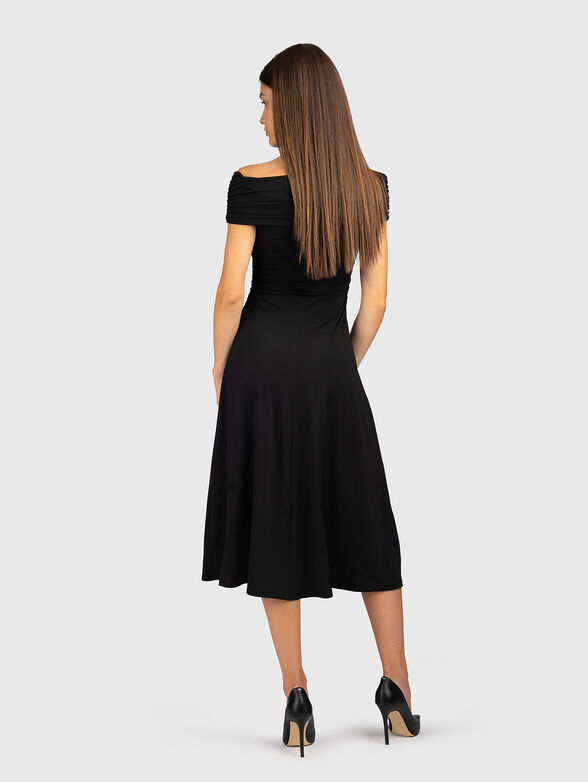 Midi dress with a ruffle - 2