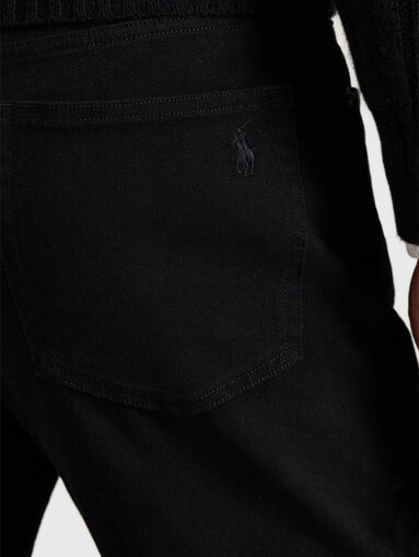 Slim fit black trousers - 4