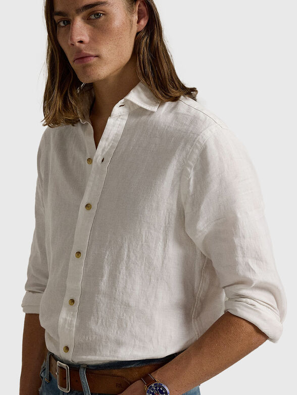 White linen shirt - 4