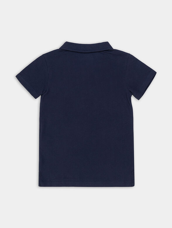 Polo shirt in dark blue color - 2