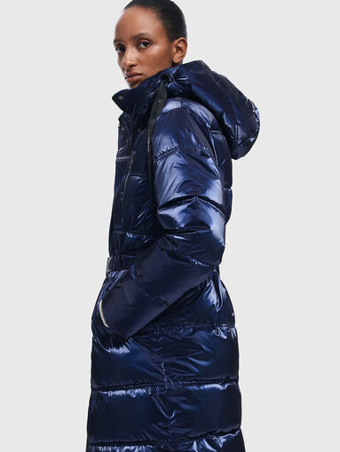 Long jacket with waist belt - 4