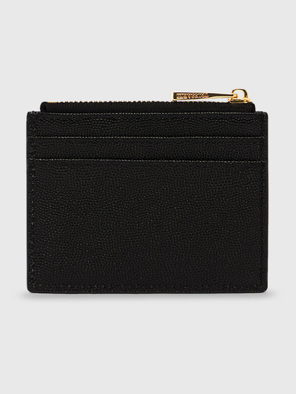 Leather cardholder with logo - 2