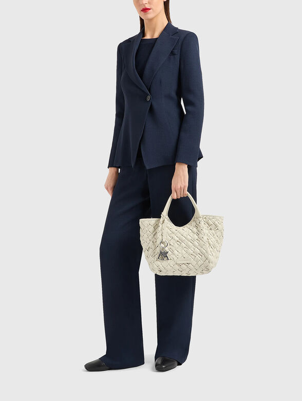 Shopper bag with woven texture - 2