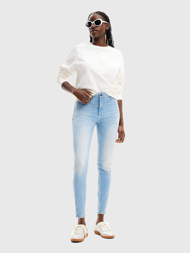 Skinny jeans from cotton blend  - 5