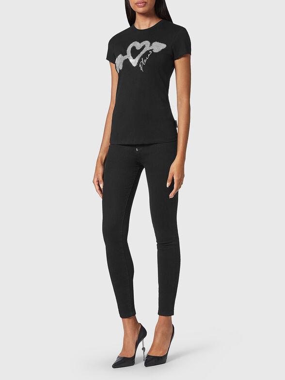 SEXY PURE T-shirt with rhinestones - 2