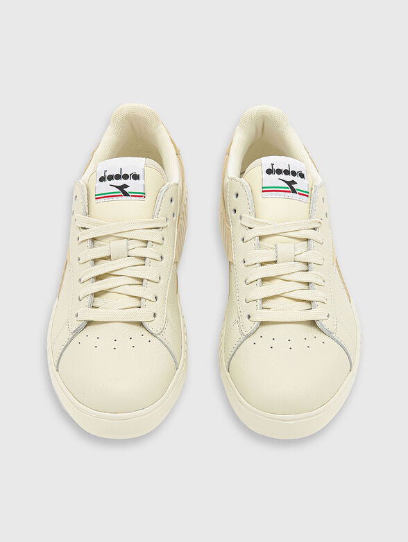 GAME STEP beige sports shoes with logo accent - 6