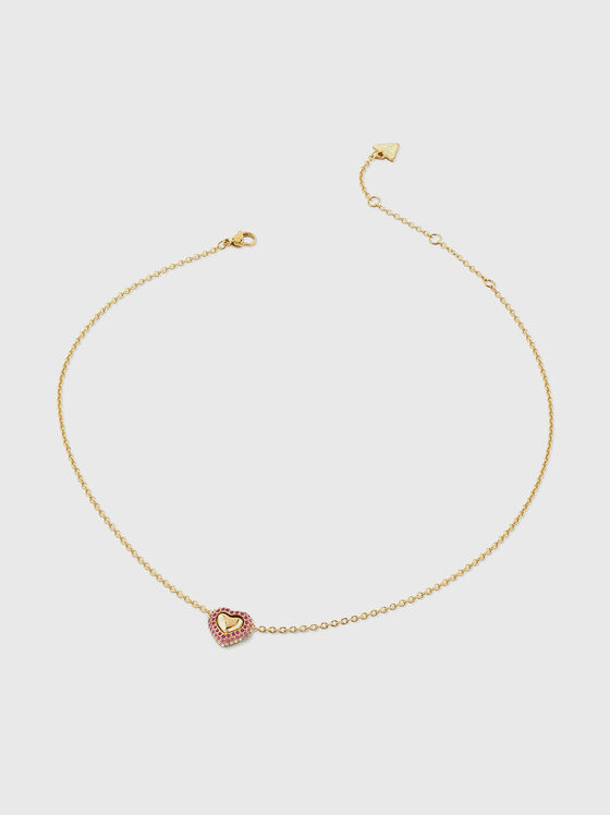 BELOVED necklace with pink rhinestones - 1