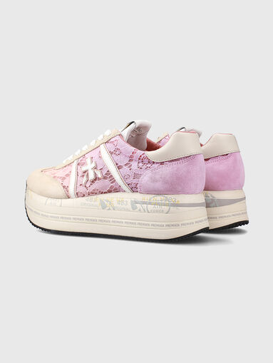 BETH sneakers with lace and suede - 3