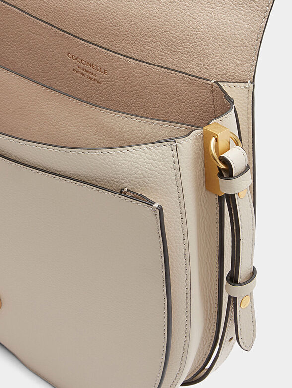 ARPEGE Black leather crossbody bag - 5