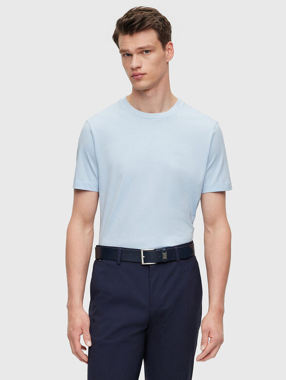 Beige cotton T-shirt - 1