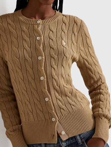 Knitted cotton cardigan - 5