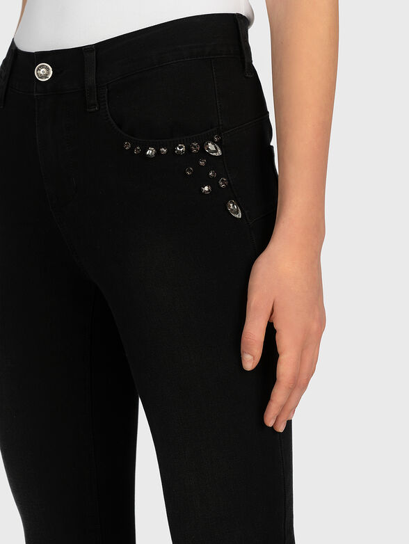 Skinny jeans with gemstones - 2