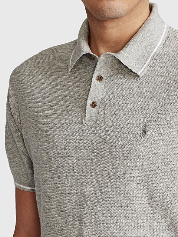 Grey polo-shirt - 4