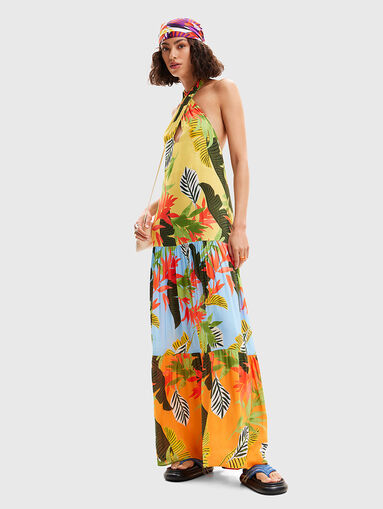 Dress with floral print of viscose - 5