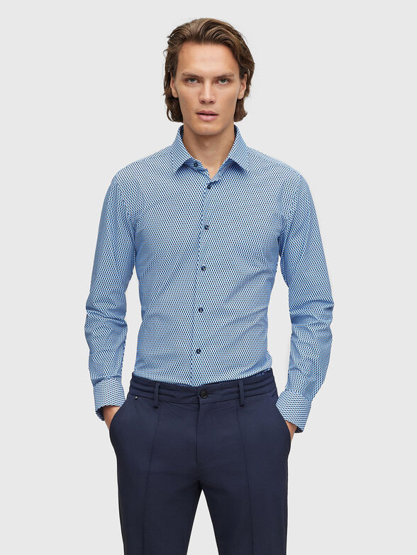 Monogram-print shirt  - 1