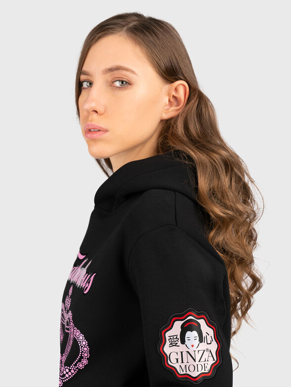 HL010 hooded sweatshirt with print - 4