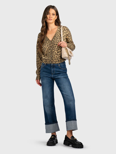 Jeans with turned-up hem  - 5