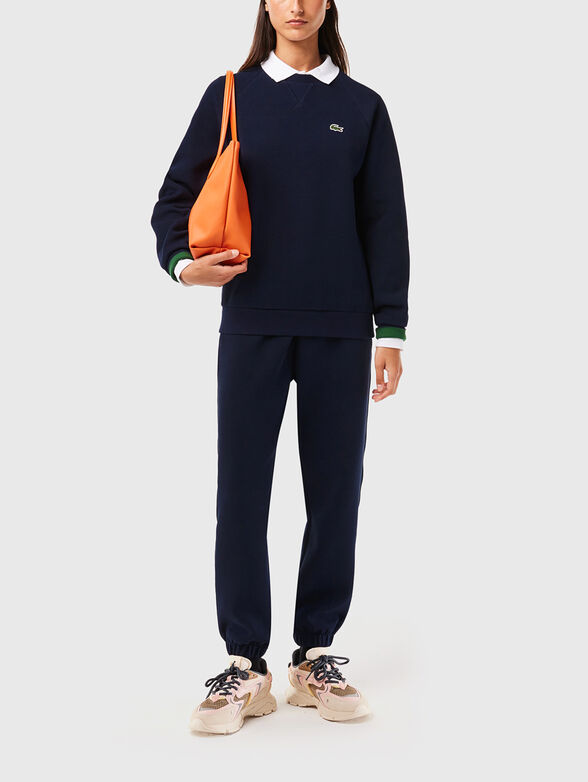 Dark blue sweatshirt with logo detail  - 2