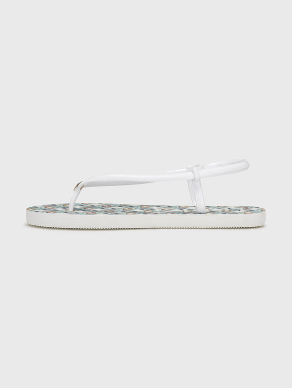 Flip-flops with print in blue color - 4