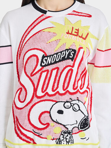 Sweater with Snoopy print - 5