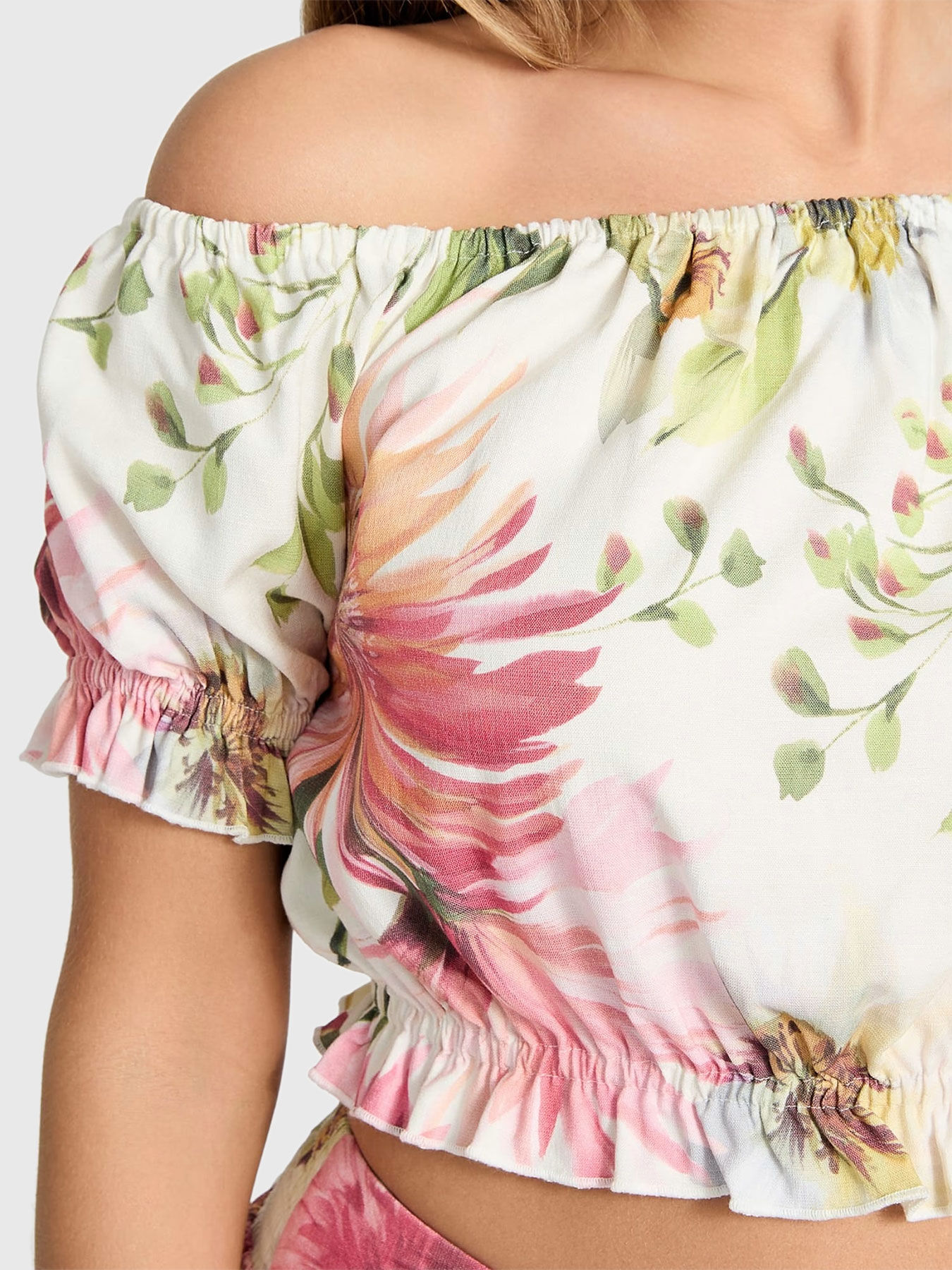 ELODIE off shoulder top brand GUESS — Globalbrandsstore.com/en