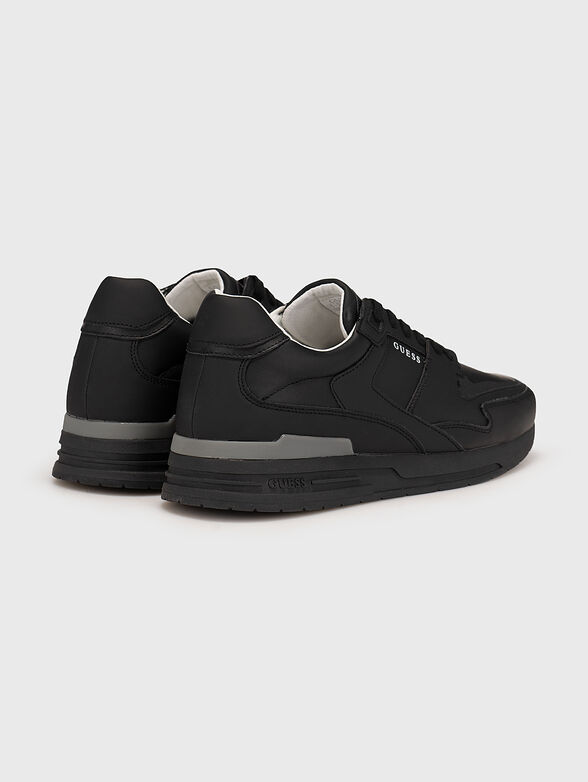 ENNA II black sports shoes with logo accent - 3