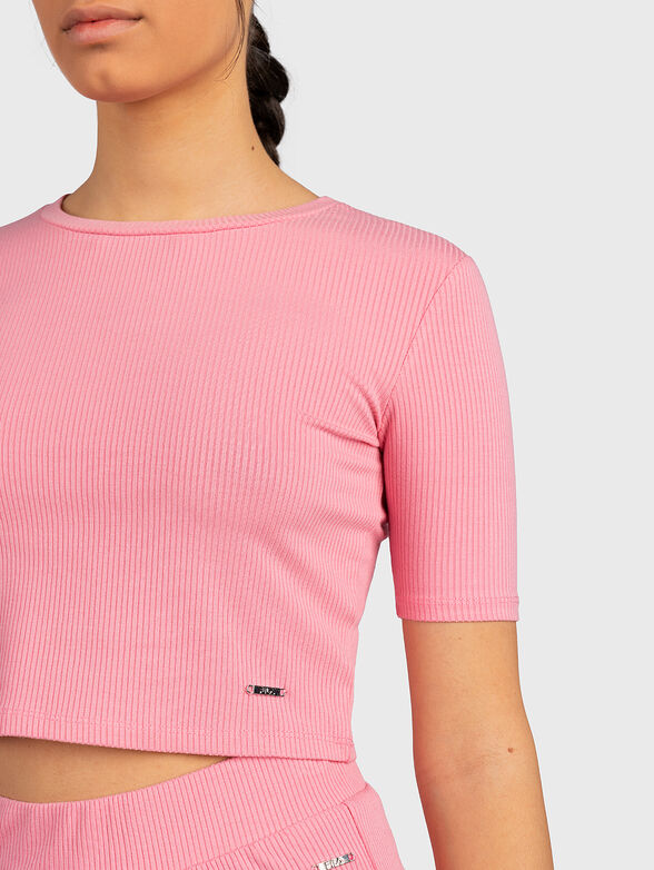 ELWYN cropped T-shirt - 4