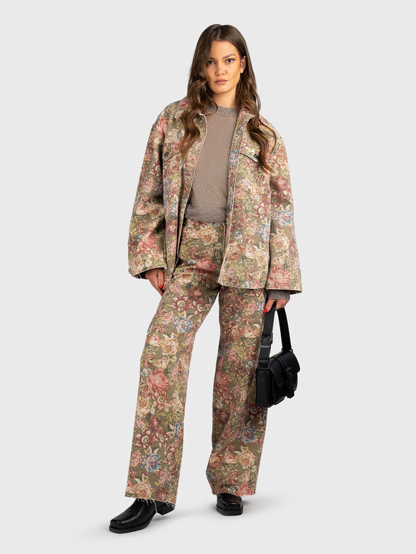 Sweater with translucent sheer and oval neckline - 2