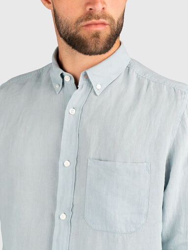 ERMANN long sleeved linen shirt - 4