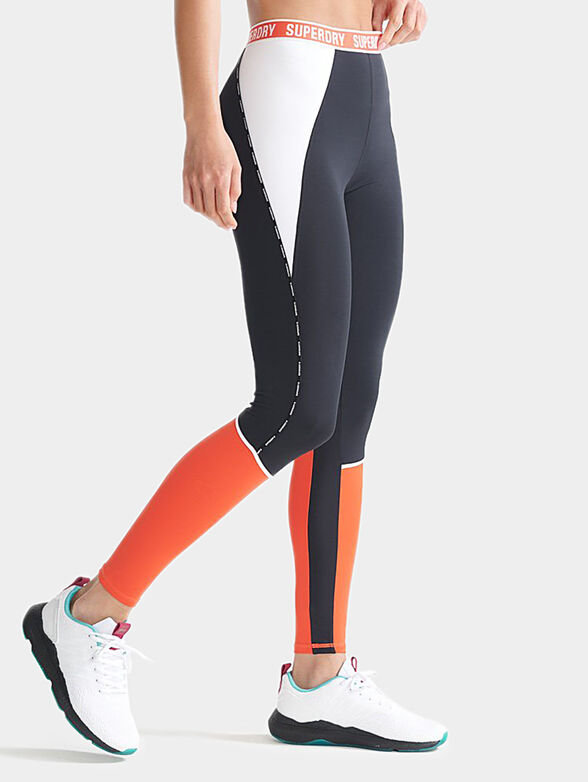 Sports leggings with colorful print - 4