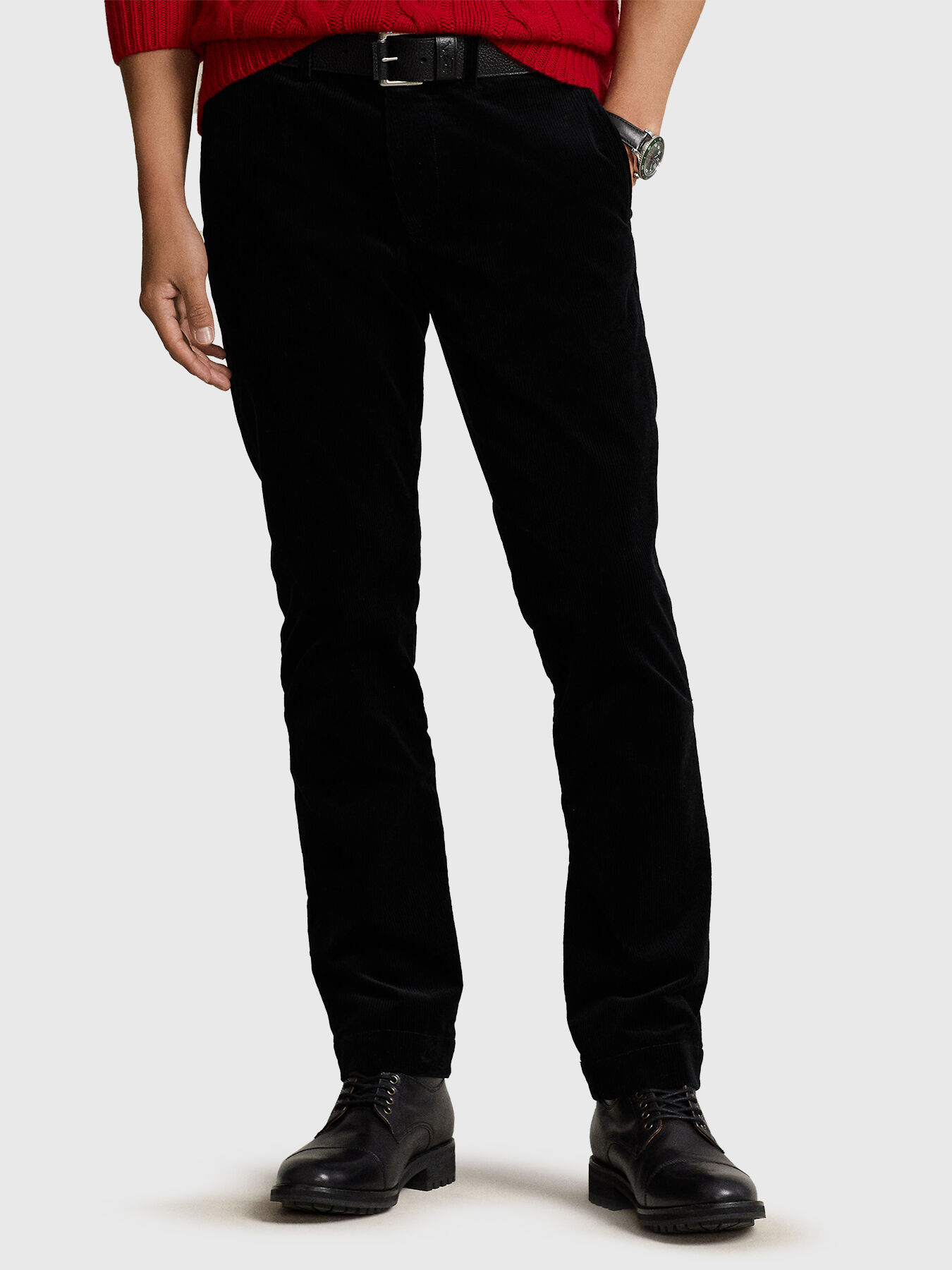 Black corduroy pants brand POLO RALPH LAUREN — Globalbrandsstore