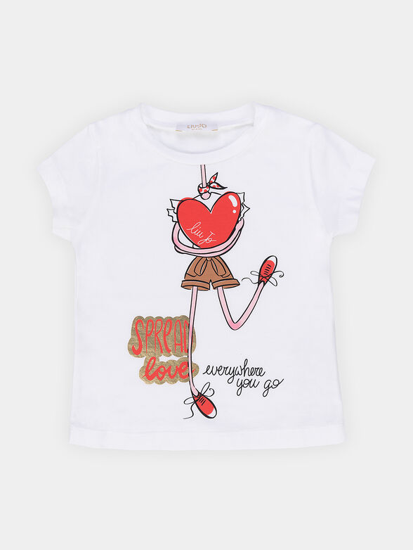 T-shirt with gorgeous print - 1