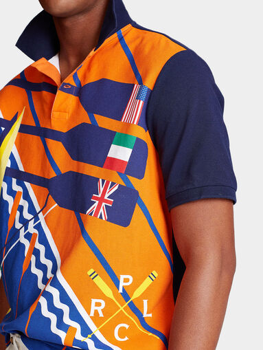 Polo shirt with multicolor print - 3