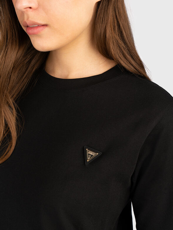 Cotton T-shirt with logo - 4