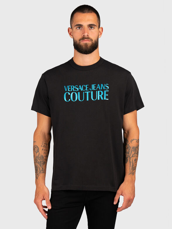 Black cotton T-shirt  - 1